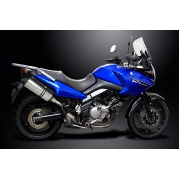 Delkevic slip-on kit X-Oval Titanium 343mm zonder e-keur - DL650 V-Strom (2004-2011)