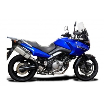 Delkevic slip-on kit X-Oval Titanium 343mm zonder e-keur - DL650 V-Strom (2004-2011)