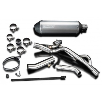 Delkevic slip-on kit X-Oval Titanium 343mm zonder e-keur - DL650 V-Strom (2004-2011)