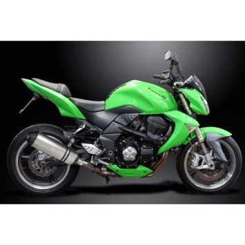 Delkevic slip-on kit X-Oval Titanium 343mm zonder e-keur - Z1000 (2007-2009)