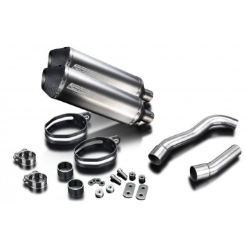 Delkevic slip-on kit X-Oval Titanium 343mm zonder e-keur - Z1000 (2007-2009)
