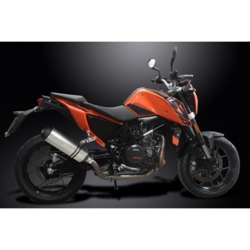 Delkevic slip-on kit X-Oval Titanium 343mm zonder e-keur - 690 DUKE 17-18