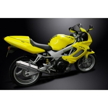 Delkevic slip-on kit Tri-Oval RVS 320mm zonder e-keur - VTR1000F Firestorm (1997-2003)