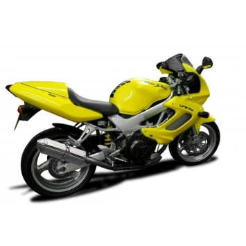 Delkevic slip-on kit Tri-Oval RVS 320mm zonder e-keur - VTR1000F Firestorm (1997-2003)