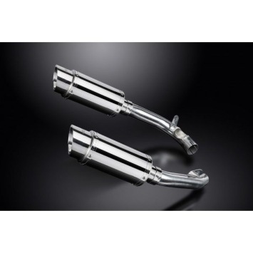 Delkevic slip-on kit Round RVS 200mm zonder e-keur - VTR1000F Firestorm (1997-2003)