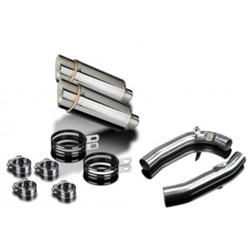 Delkevic slip-on kit Round RVS 200mm zonder e-keur - VTR1000F Firestorm (1997-2003)