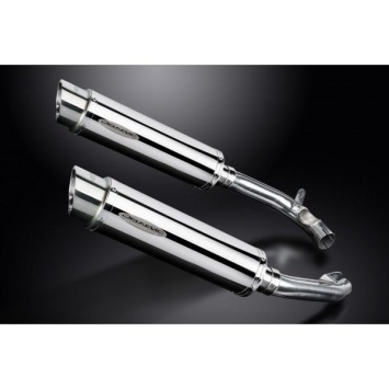 Delkevic slip-on kit Round RVS 350mm zonder e-keur - VTR1000F Firestorm (1997-2003)