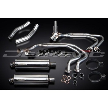 Delkevic Auspuffanlage Oval Edelstahl 350mm ohne EG-BE - ST1300 PAN EUROPEAN ABS/TCS(2002-2017)