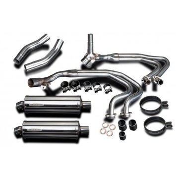 Delkevic Auspuffanlage Oval Edelstahl 350mm ohne EG-BE - ST1300 PAN EUROPEAN ABS/TCS(2002-2017)