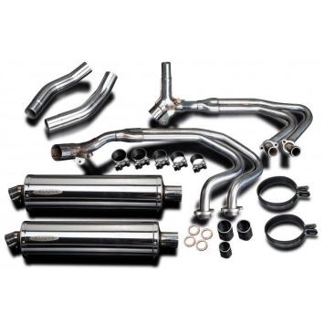 Delkevic Auspuffanlage Oval Edelstahl 450mm ohne EG-BE - ST1300 PAN EUROPEAN ABS/TCS(2002-2017)