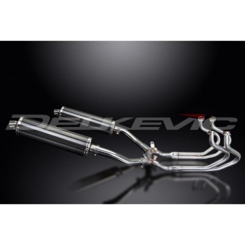 Delkevic Auspuffanlage Oval Carbon 450mm ohne EG-BE - ST1300 PAN EUROPEAN ABS/TCS(2002-2017)