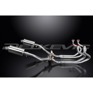 Delkevic Auspuffanlage Oval Edelstahl 225mm ohne EG-BE - ST1300 PAN EUROPEAN ABS/TCS(2002-2017)