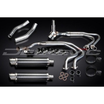 Delkevic Auspuffanlage Round Carbon 350mm ohne EG-BE - ST1300 PAN EUROPEAN ABS/TCS(2002-2017)