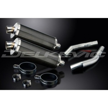 Delkevic slip-on kit Oval Carbon 350mm zonder e-keur - ST1300 PAN EUROPEAN ABS/TCS(2002-2017)