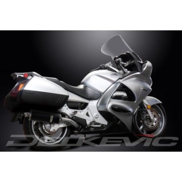 Delkevic slip-on kit Oval Carbon 350mm zonder e-keur - ST1300 PAN EUROPEAN ABS/TCS(2002-2017)