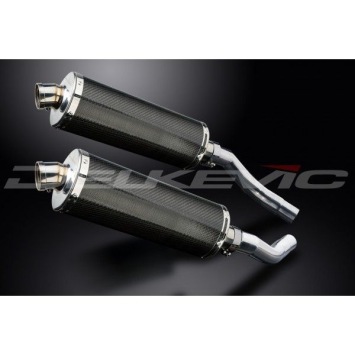 Delkevic slip-on kit Oval Carbon 350mm zonder e-keur - ST1300 PAN EUROPEAN ABS/TCS(2002-2017)