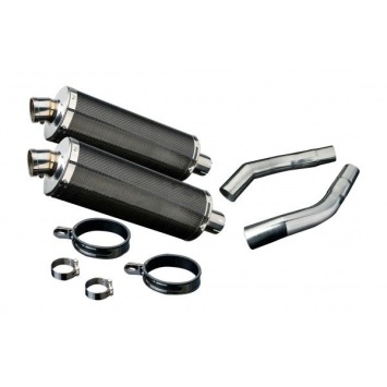 Delkevic slip-on kit Oval Carbon 350mm zonder e-keur - ST1300 PAN EUROPEAN ABS/TCS(2002-2017)