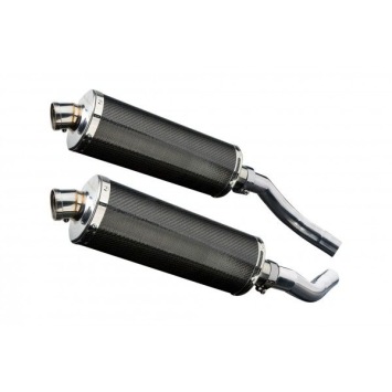 Delkevic slip-on kit Oval Carbon 350mm zonder e-keur - ST1300 PAN EUROPEAN ABS/TCS(2002-2017)