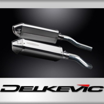 Delkevic slip-on kit Tri-Oval RVS 320mm zonder e-keur - ST1300 PAN EUROPEAN ABS/TCS(2002-2017)