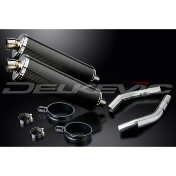 Delkevic slip-on kit Oval Carbon 450mm zonder e-keur - ST1300 PAN EUROPEAN ABS/TCS(2002-2017)