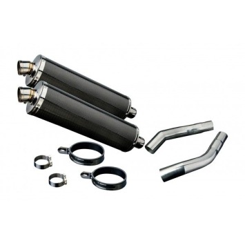 Delkevic slip-on kit Oval Carbon 450mm zonder e-keur - ST1300 PAN EUROPEAN ABS/TCS(2002-2017)