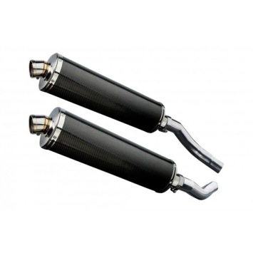 Delkevic slip-on kit Oval Carbon 450mm zonder e-keur - ST1300 PAN EUROPEAN ABS/TCS(2002-2017)