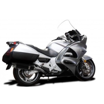 Delkevic slip-on kit Round Carbon 350mm zonder e-keur - ST1300 PAN EUROPEAN ABS/TCS(2002-2016)