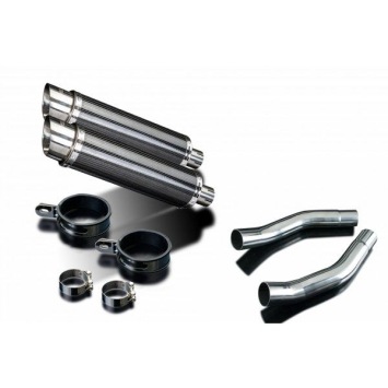 Delkevic slip-on kit Round Carbon 350mm zonder e-keur - ST1300 PAN EUROPEAN ABS/TCS(2002-2016)