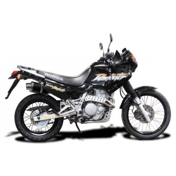 Delkevic slip-on kit Oval Carbon 225mm zonder e-keur - NX650 Dominator 95-02