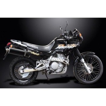 Delkevic slip-on kit Oval Carbon 450mm zonder e-keur - NX650 Dominator 95-02