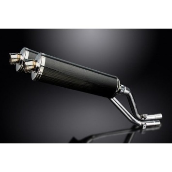 Delkevic slip-on kit Oval Carbon 450mm zonder e-keur - NX650 Dominator 95-02