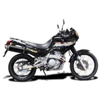 Delkevic slip-on kit Oval Carbon 450mm zonder e-keur - NX650 Dominator 95-02