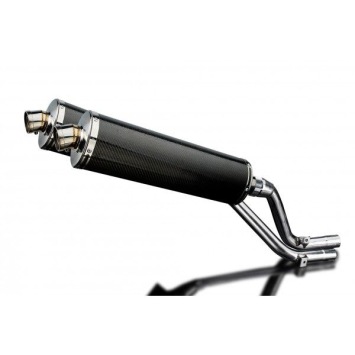 Delkevic slip-on kit Oval Carbon 450mm zonder e-keur - NX650 Dominator 95-02