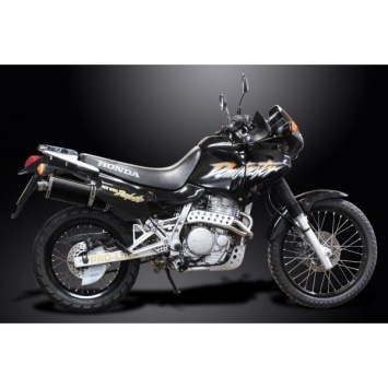 Delkevic slip-on kit Oval Carbon 350mm zonder e-keur - NX650 Dominator 95-02