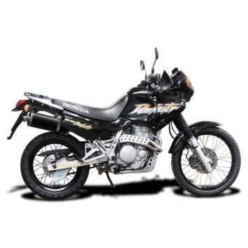 Delkevic slip-on kit Oval Carbon 350mm zonder e-keur - NX650 Dominator 95-02