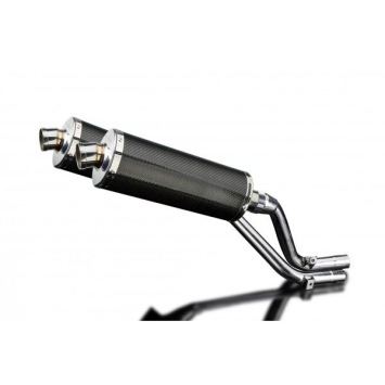 Delkevic slip-on kit Oval Carbon 350mm zonder e-keur - NX650 Dominator 95-02