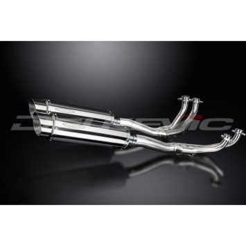 Delkevic volledig systeem Round RVS 350mm zonder e-keur - GL1100 GOLDWING (1980-1983)