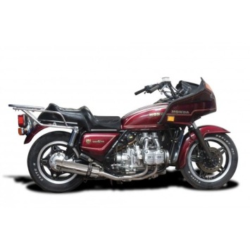 Delkevic volledig systeem Round RVS 350mm zonder e-keur - GL1100 GOLDWING (1980-1983)