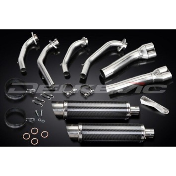 Delkevic volledig systeem Round Carbon 350mm zonder e-keur - GL1000K/Z GOLDWING (1975-1979)