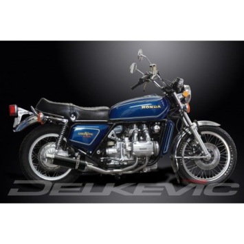 Delkevic volledig systeem Round Carbon 350mm zonder e-keur - GL1000K/Z GOLDWING (1975-1979)
