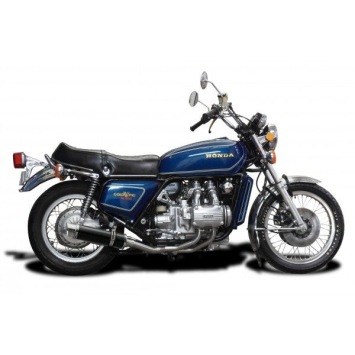 Delkevic volledig systeem Round Carbon 350mm zonder e-keur - GL1000K/Z GOLDWING (1975-1979)