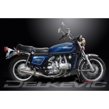 Delkevic volledig systeem Round RVS 350mm zonder e-keur - GL1000K/Z GOLDWING (1975-1979)