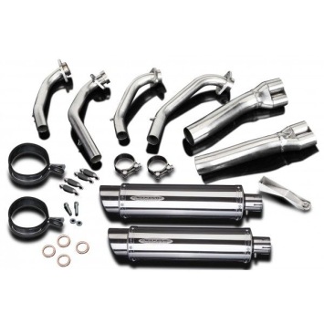 Delkevic volledig systeem Round RVS 350mm zonder e-keur - GL1000K/Z GOLDWING (1975-1979)