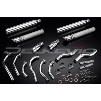 Delkevic volledig systeem Round RVS 550mm zonder e-keur - F6C Valkyrie (GL1500C) (1996-2003)