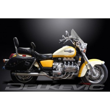 Delkevic volledig systeem Round RVS 550mm zonder e-keur - F6C Valkyrie (GL1500C) (1996-2003)