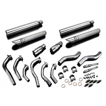 Delkevic volledig systeem Round RVS 550mm zonder e-keur - F6C Valkyrie (GL1500C) (1996-2003)