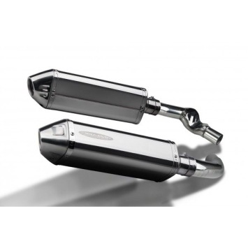 Delkevic slip-on kit Tri-Oval RVS 320mm zonder e-keur - CBR1000F (1987-1999)