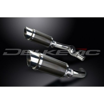 Delkevic slip-on kit Round Carbon 200mm zonder e-keur - CBR1000F (1987-1999)
