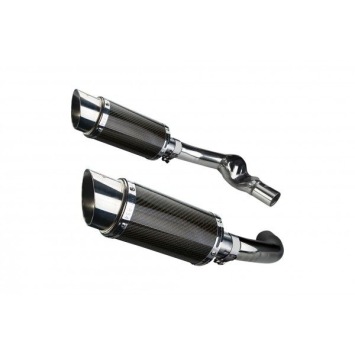 Delkevic slip-on kit Round Carbon 200mm zonder e-keur - CBR1000F (1987-1999)