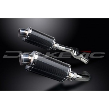 Delkevic slip-on kit Oval Carbon 225mm zonder e-keur - CBR1000F (1987-1999)